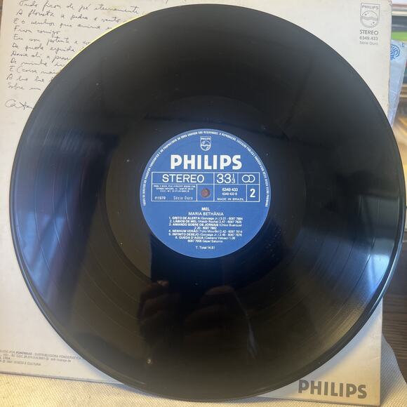 Maria Bethania MEL Philips 1979 LP BRAZIL - AWESOME - Ultrasonic Clean, EX / NM! - Picture 6 of 9
